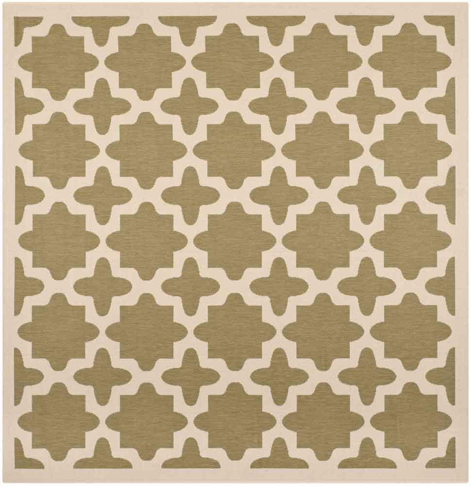  Safavieh Courtyard 6913 Indoor / Outdoor Rug - Blue / Beige - Bonton