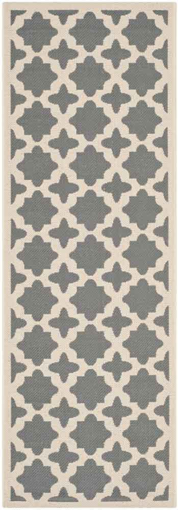  Safavieh Courtyard 6913 Indoor / Outdoor Rug - Red / Bone - Bonton