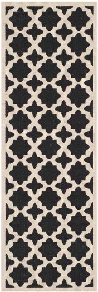  Safavieh Courtyard 6913 Indoor / Outdoor Rug - Blue / Beige - Bonton