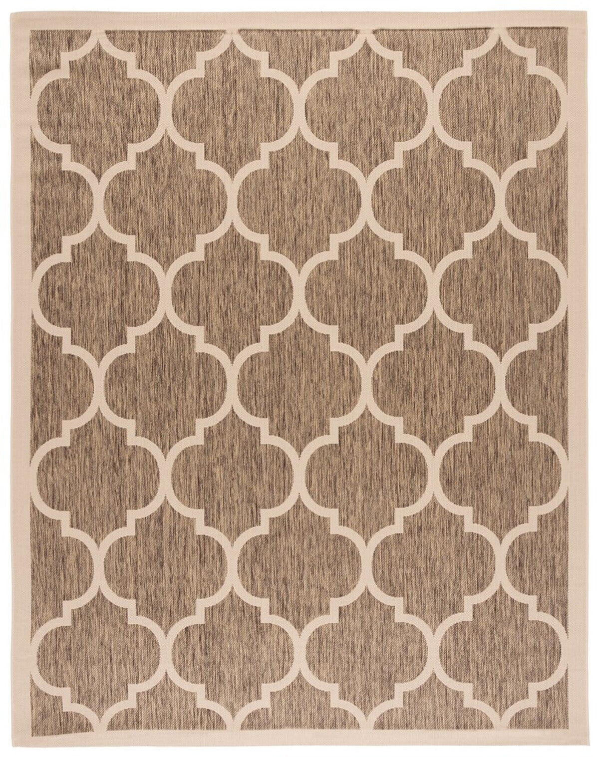  Safavieh Courtyard 6914 Indoor / Outdoor Rug - Anthracite / Beige - Bonton