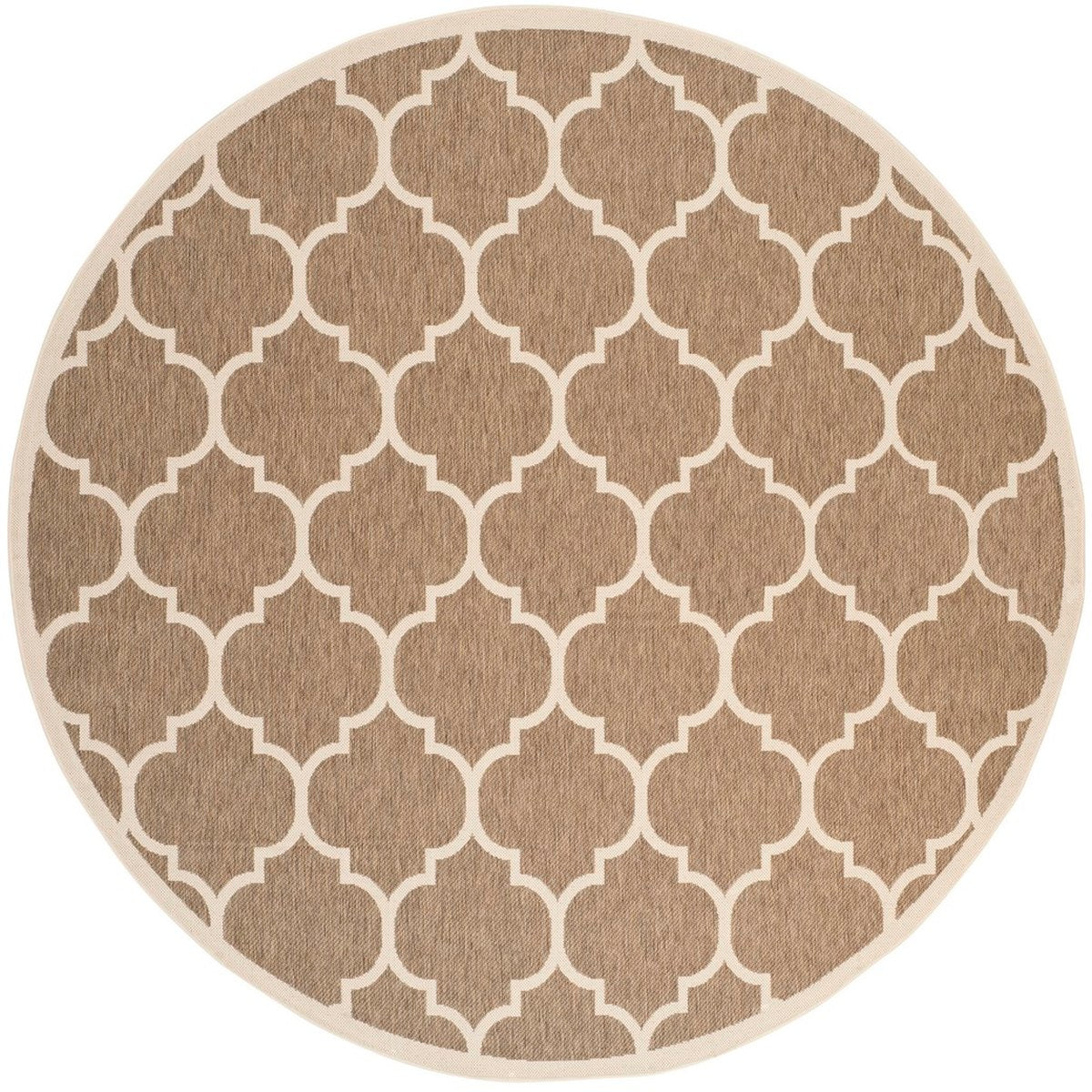  Safavieh Courtyard 6914 Indoor / Outdoor Rug - Anthracite / Beige - Bonton