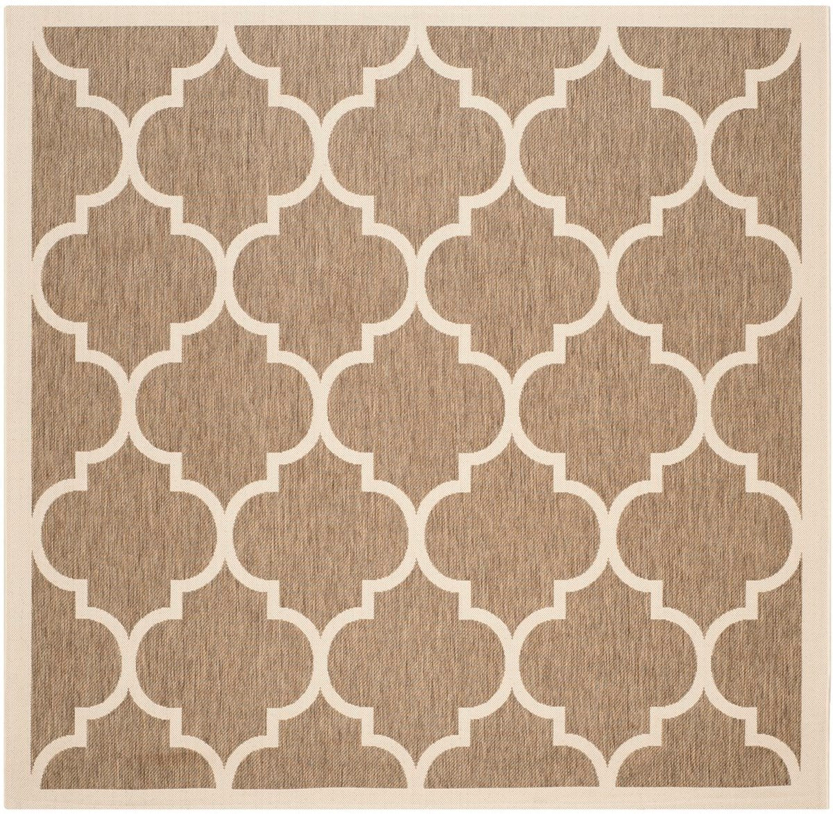  Safavieh Courtyard 6914 Indoor / Outdoor Rug - Anthracite / Beige - Bonton