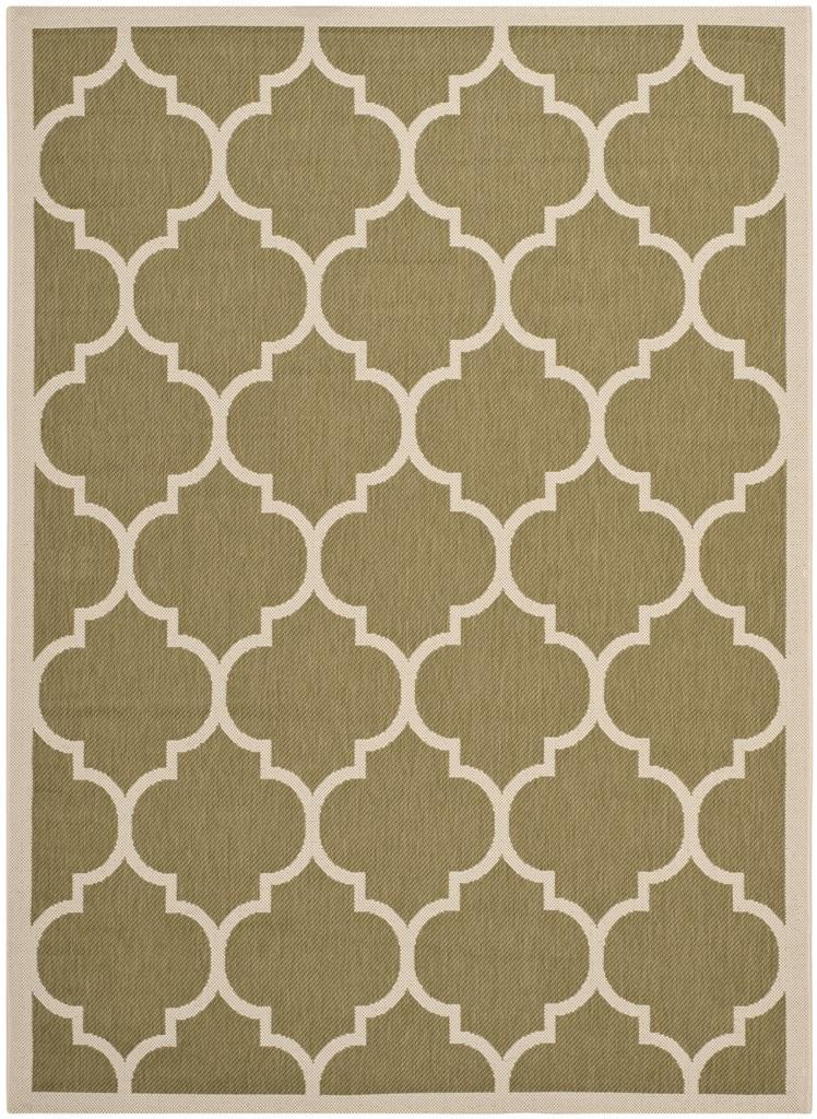  Safavieh Courtyard 6914 Indoor / Outdoor Rug - Anthracite / Beige - Bonton