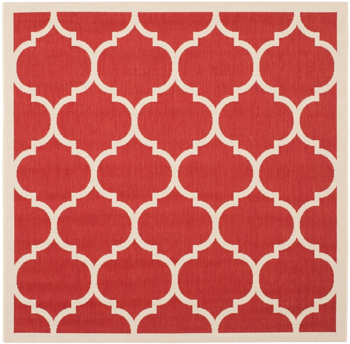  Safavieh Courtyard 6914 Indoor / Outdoor Rug - Red / Bone - Bonton