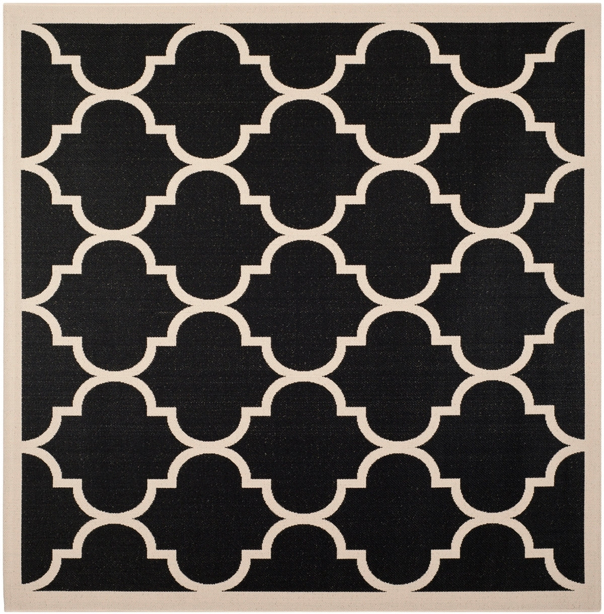  Safavieh Courtyard 6914 Indoor / Outdoor Rug - Anthracite / Beige - Bonton