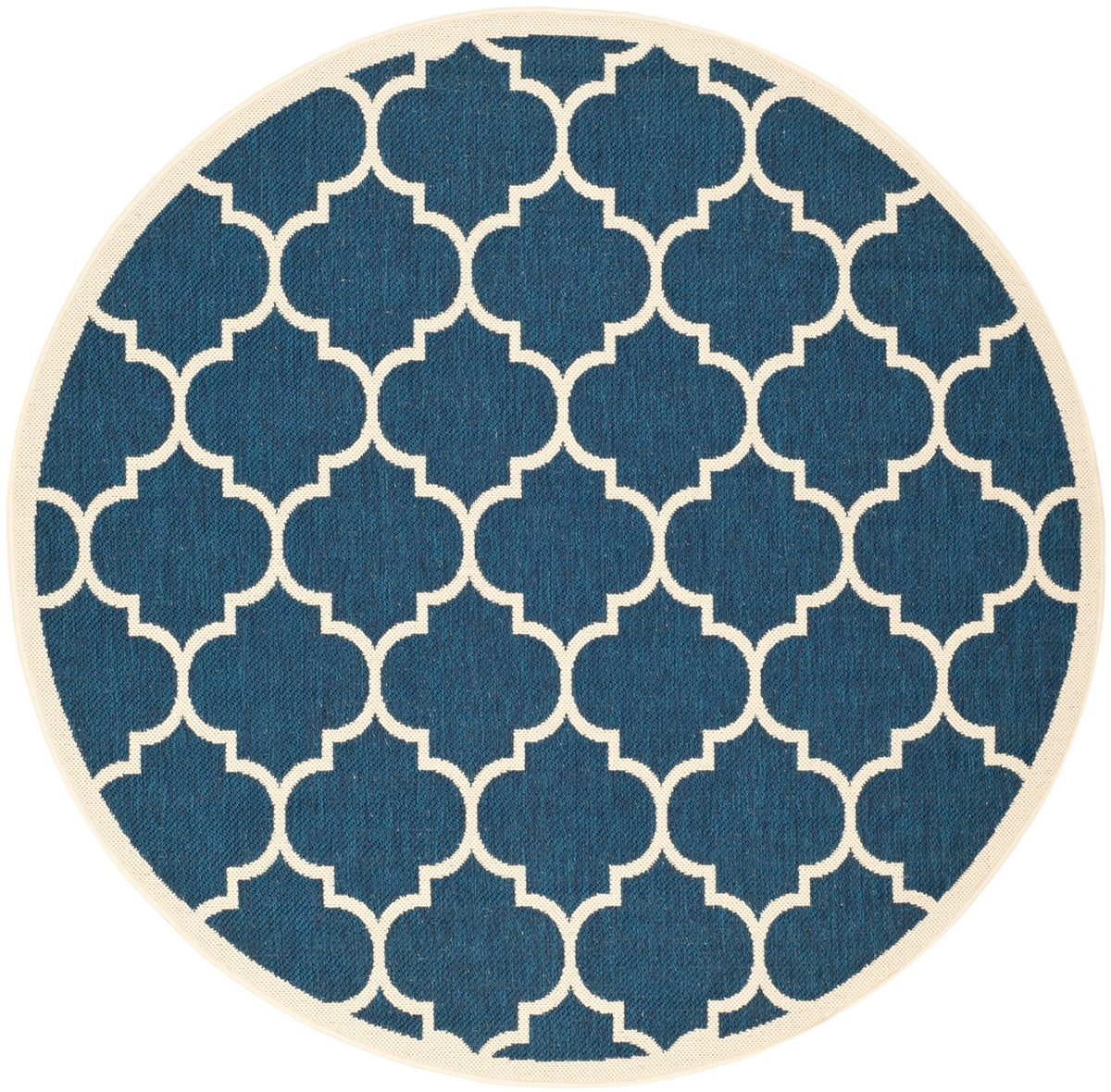  Safavieh Courtyard 6914 Indoor / Outdoor Rug - Navy / Beige - Bonton