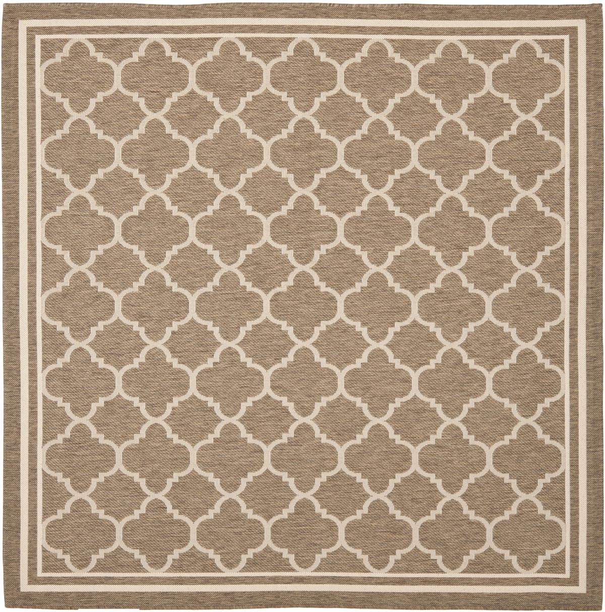  Safavieh Courtyard 6918 Indoor / Outdoor Rug - Black / Beige - Bonton