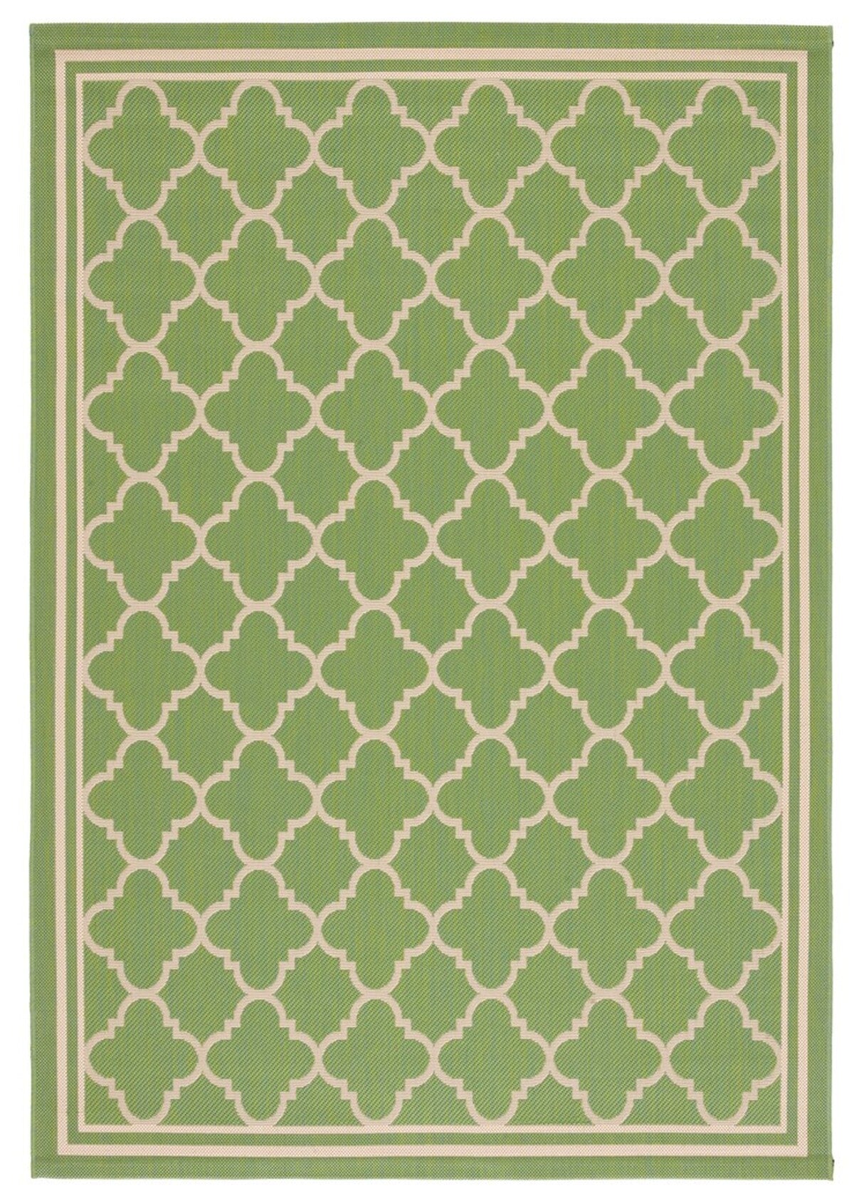  Safavieh Courtyard 6918 Indoor / Outdoor Rug - Green / Beige - Bonton