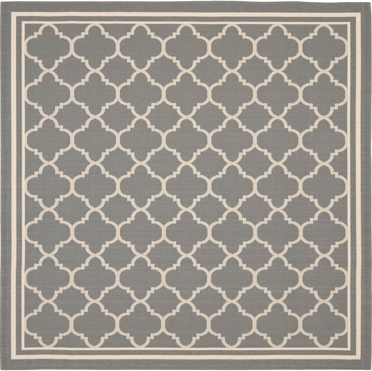  Safavieh Courtyard 6918 Indoor / Outdoor Rug - Black / Beige - Bonton