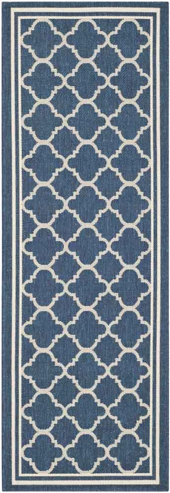  Safavieh Courtyard 6918 Indoor / Outdoor Rug - Black / Beige - Bonton