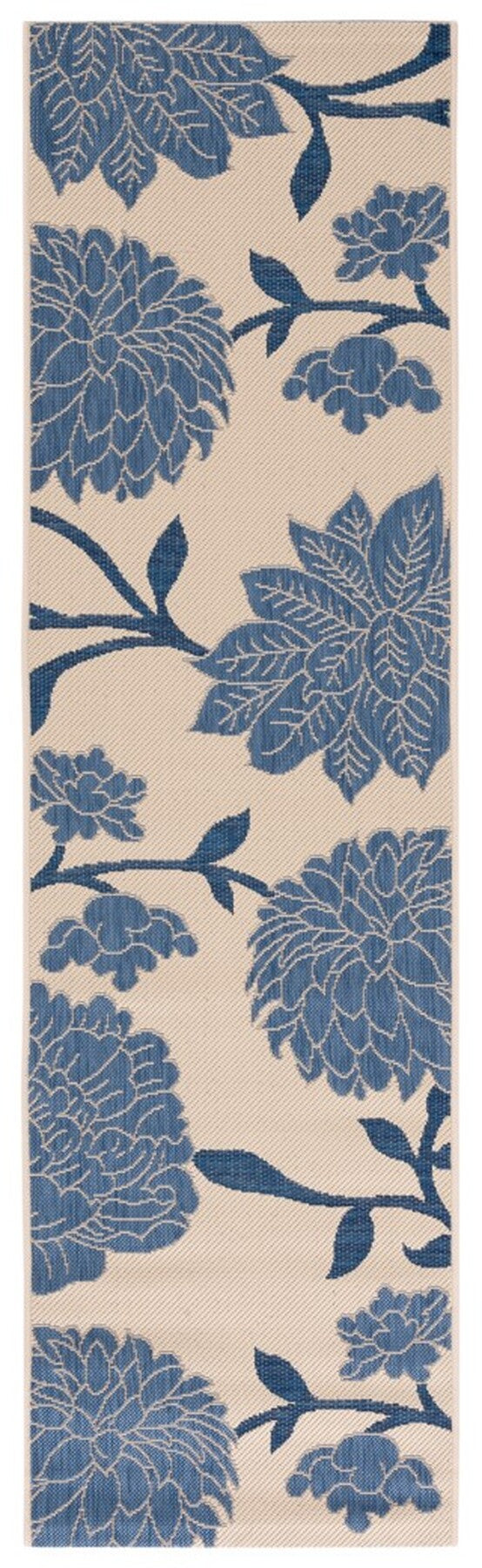  Safavieh Courtyard 7321 Indoor / Outdoor Rug - Beige / Blue - Bonton