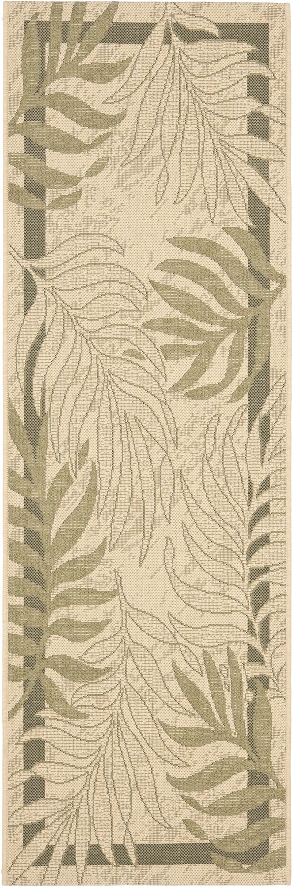  Safavieh Courtyard 7836 Indoor / Outdoor Rug - Cream / Green - Bonton