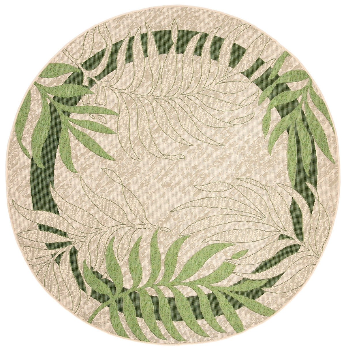  Safavieh Courtyard 7836 Indoor / Outdoor Rug - Cream / Green - Bonton