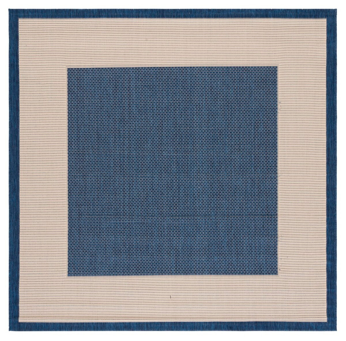  Safavieh Courtyard 7987 Indoor / Outdoor Rug - Navy / Beige - Bonton