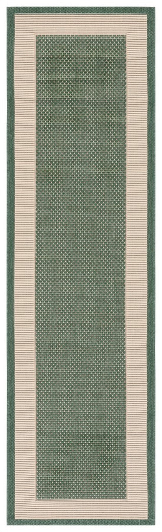  Safavieh Courtyard 7987 Indoor / Outdoor Rug - Beige / Dark Green - Bonton