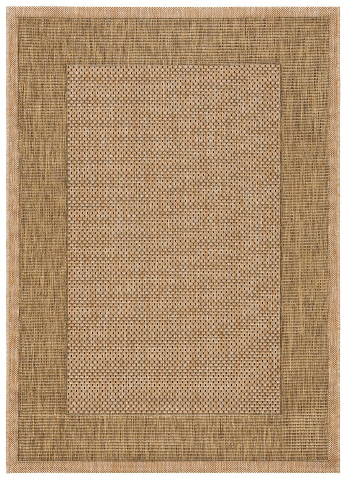  Safavieh Courtyard 7987 Indoor / Outdoor Rug - Beige / Dark Green - Bonton