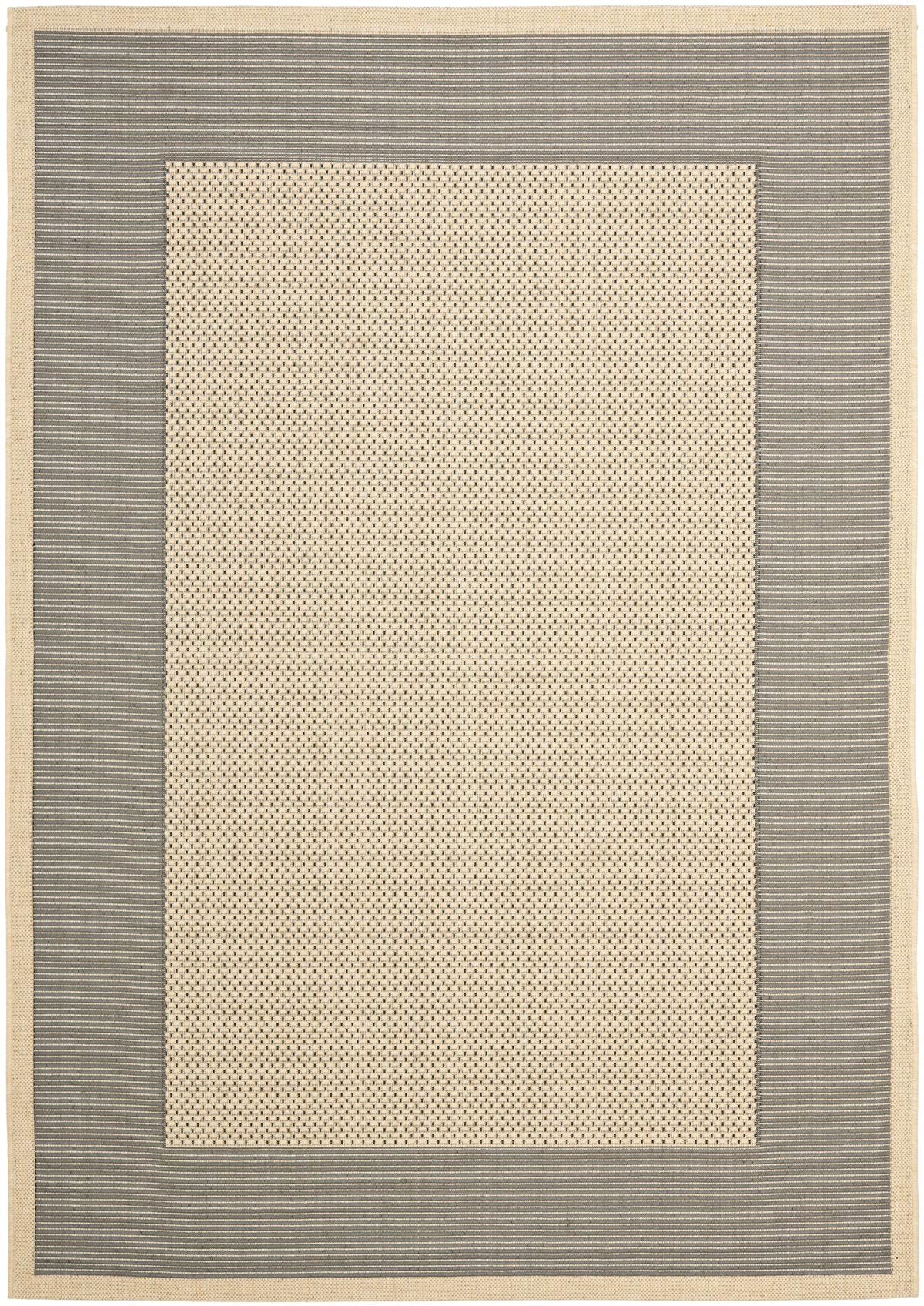  Safavieh Courtyard 7987 Indoor / Outdoor Rug - Beige / Dark Green - Bonton