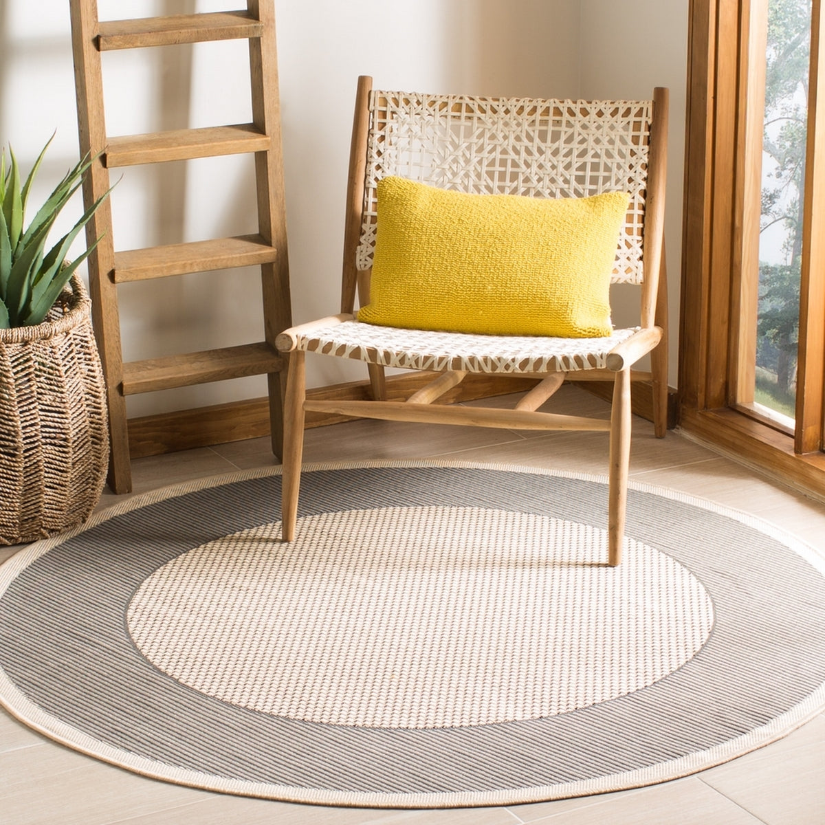  Safavieh Courtyard 7987 Indoor / Outdoor Rug - Natural / Gold - Bonton