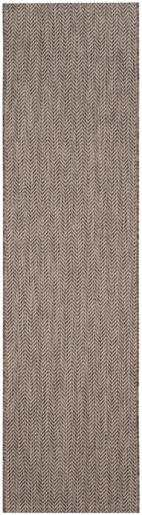  Safavieh Courtyard 8022 Indoor / Outdoor Rug - Black / Beige - Bonton