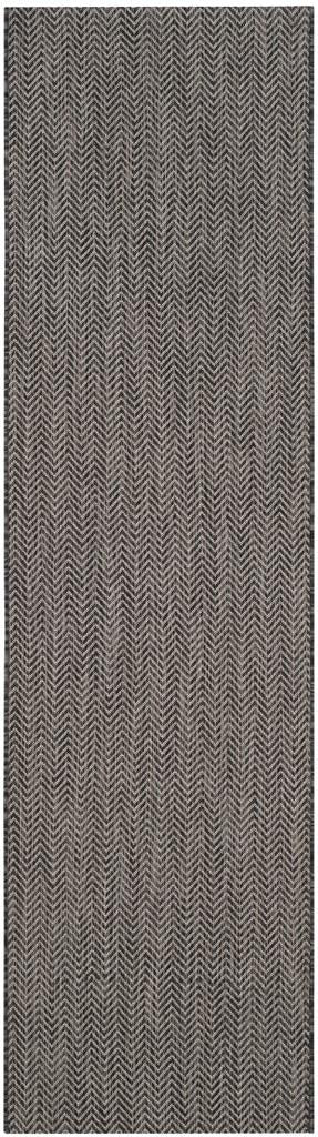  Safavieh Courtyard 8022 Indoor / Outdoor Rug - Black / Beige - Bonton