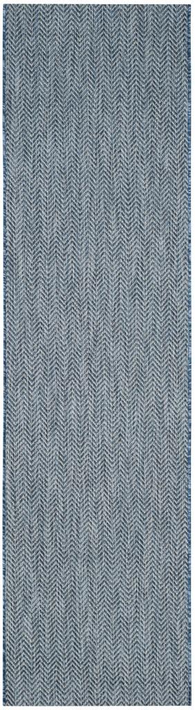  Safavieh Courtyard 8022 Indoor / Outdoor Rug - Grey / Navy - Bonton