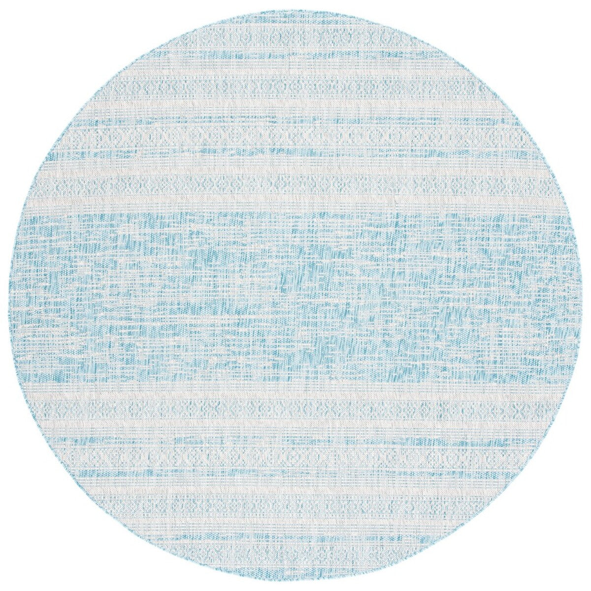  Safavieh Santorini Beach 1 Indoor / Outdoor Rug - Black / Light Grey - Bonton