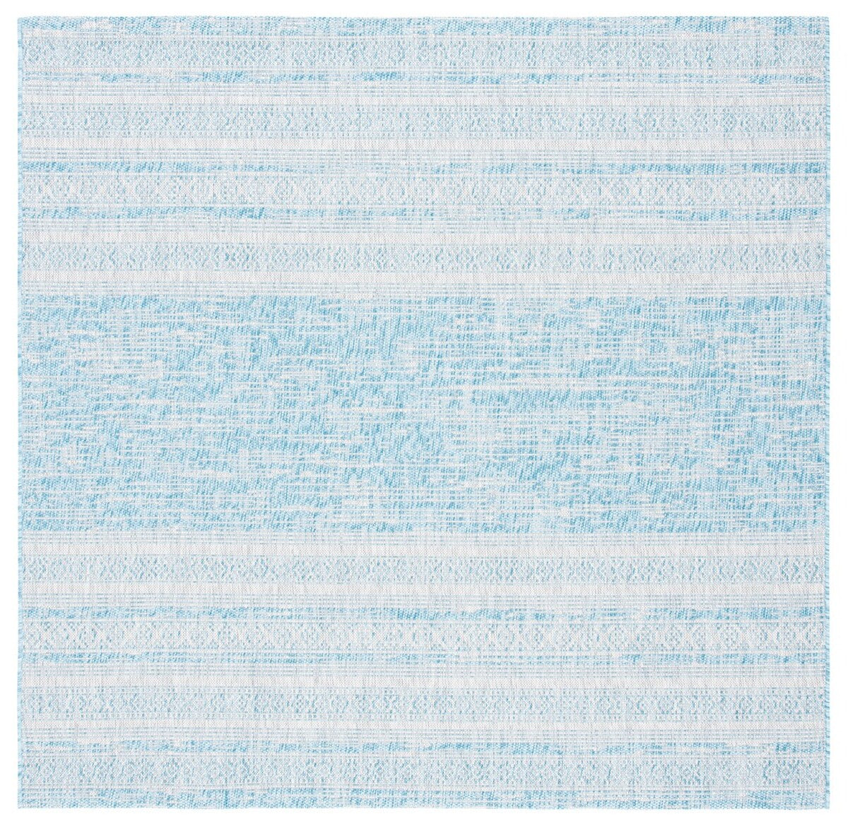  Safavieh Santorini Beach 1 Indoor / Outdoor Rug - Aqua / Grey - Bonton