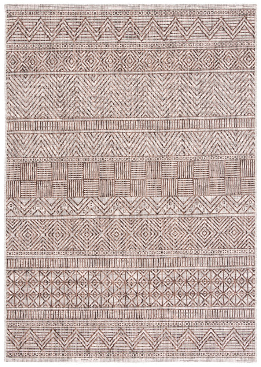  Safavieh Courtyard 8196 Indoor / Outdoor Rug - Ivory / Navy - Bonton