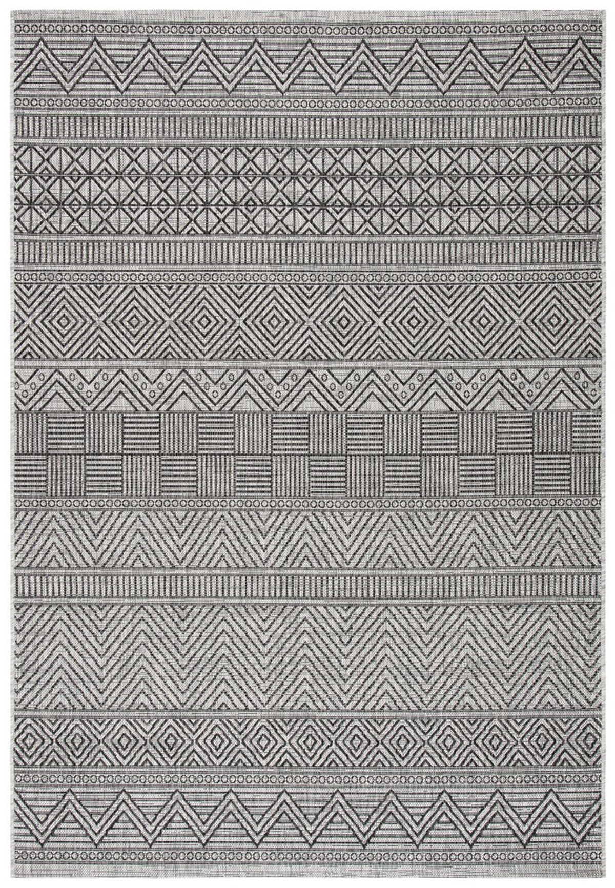  Safavieh Courtyard 8196 Indoor / Outdoor Rug - Grey / Olive Green - Bonton