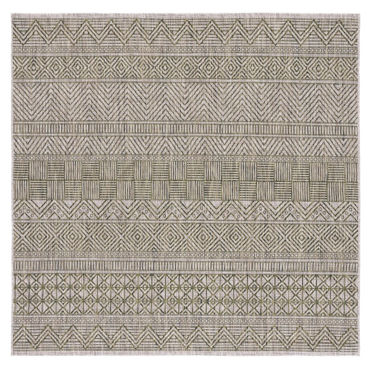  Safavieh Courtyard 8196 Indoor / Outdoor Rug - Beige / Green - Bonton