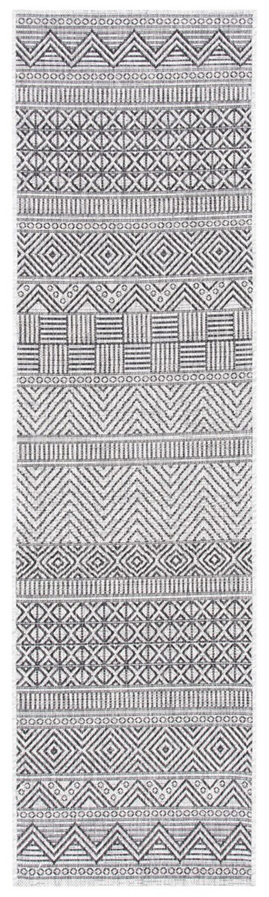  Safavieh Courtyard 8196 Indoor / Outdoor Rug - Ivory / Navy - Bonton