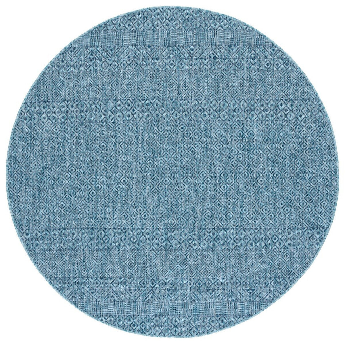  Safavieh Courtyard 8235 Indoor / Outdoor Rug - Aqua / Navy - Bonton