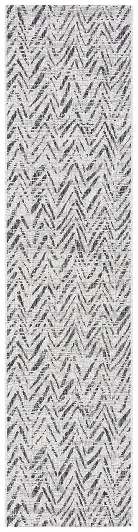  Safavieh Courtyard 8387 Indoor / Outdoor Rug - Grey / Black - Bonton