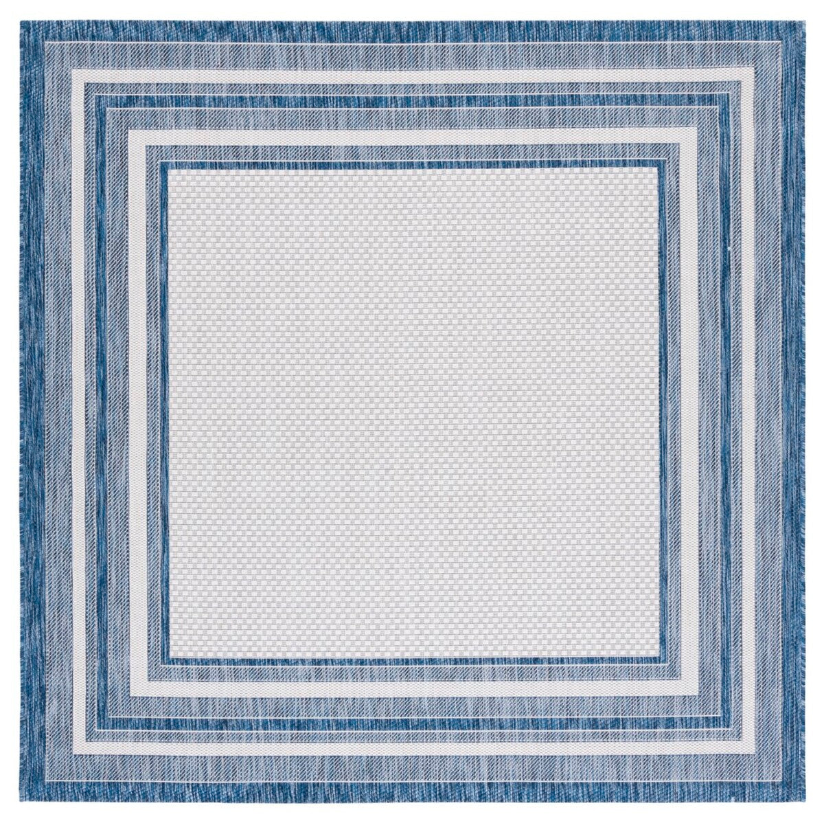  Safavieh Courtyard 8475 Indoor / Outdoor Rug - Ivory / Teal - Bonton