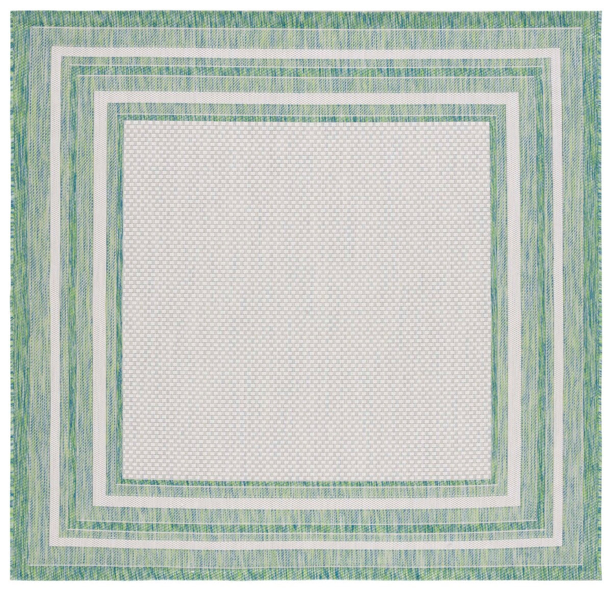  Safavieh Courtyard 8475 Indoor / Outdoor Rug - Ivory / Green - Bonton