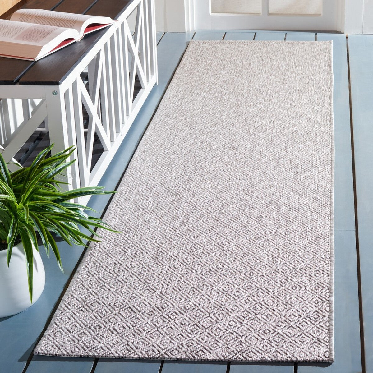  Safavieh Courtyard 8520 Indoor / Outdoor Rug - Grey / Grey - Bonton