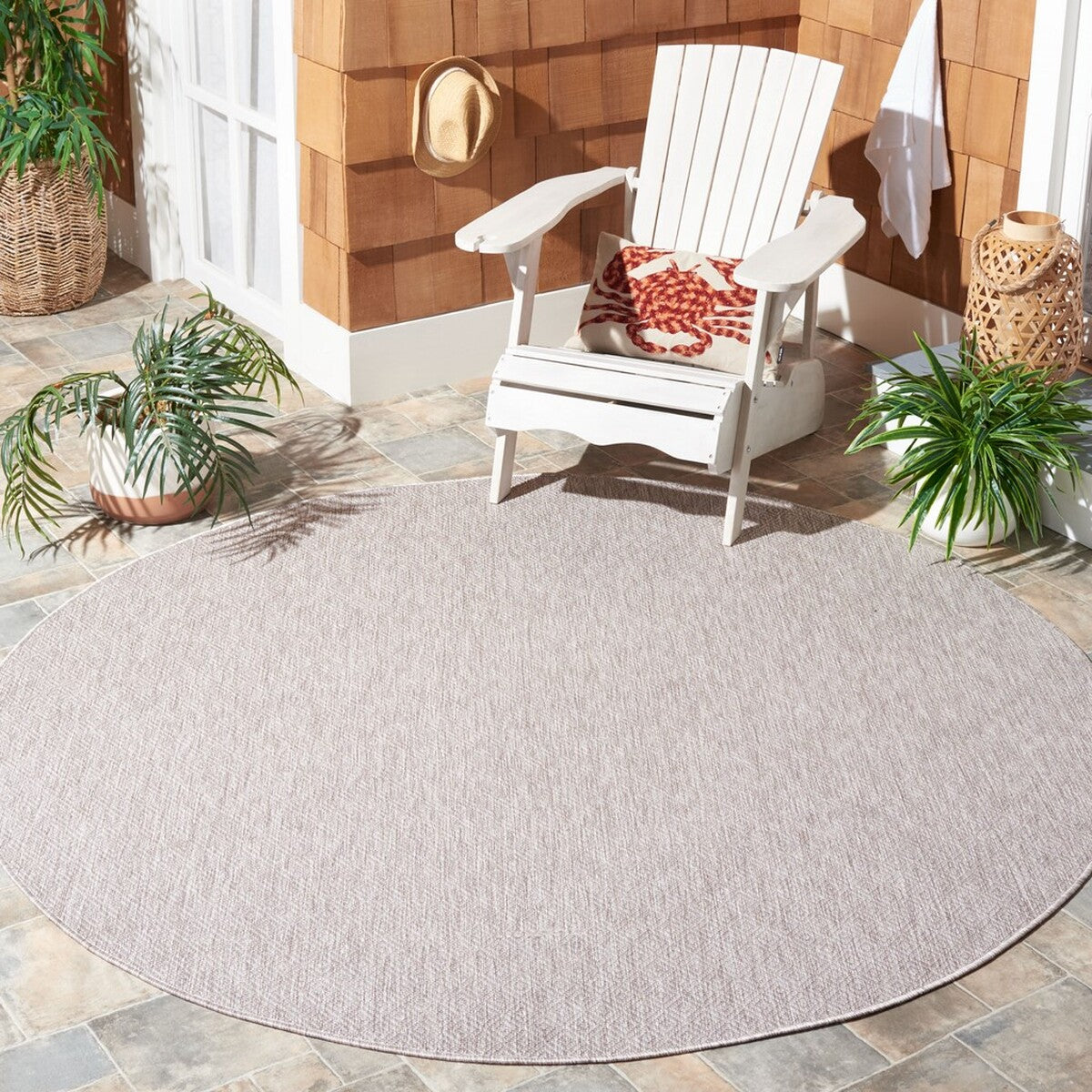  Safavieh Courtyard 8520 Indoor / Outdoor Rug - Grey / Grey - Bonton