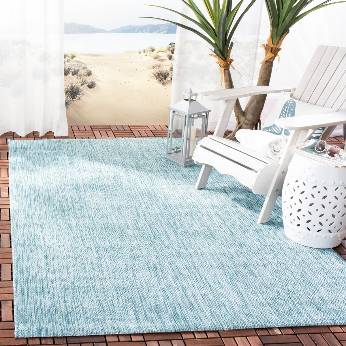  Safavieh Courtyard 8520 Indoor / Outdoor Rug - Grey / Grey - Bonton