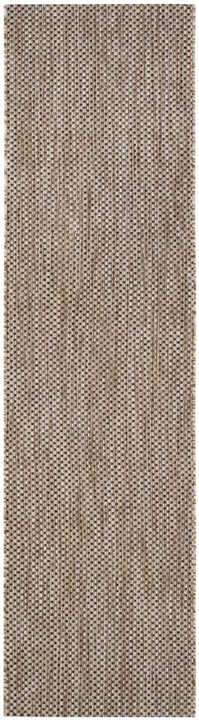  Safavieh Courtyard 8521 Indoor / Outdoor Rug - Natural / Black - Bonton