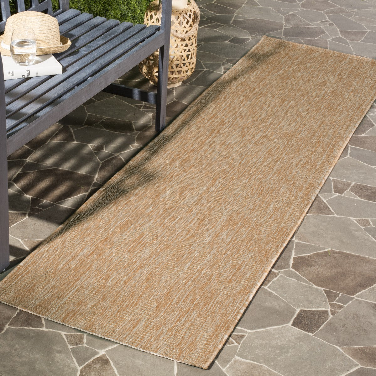  Safavieh Courtyard 8522 Indoor / Outdoor Rug - Beige / Beige - Bonton