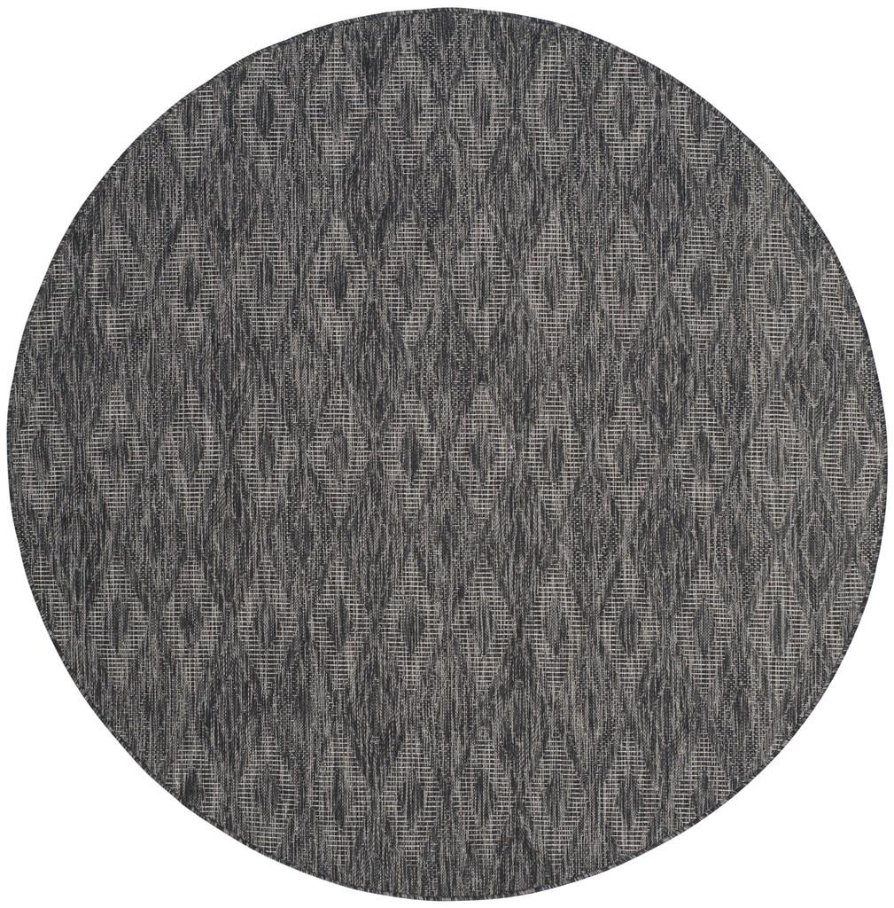  Safavieh Courtyard 8522 Indoor / Outdoor Rug - Black / Black - Bonton