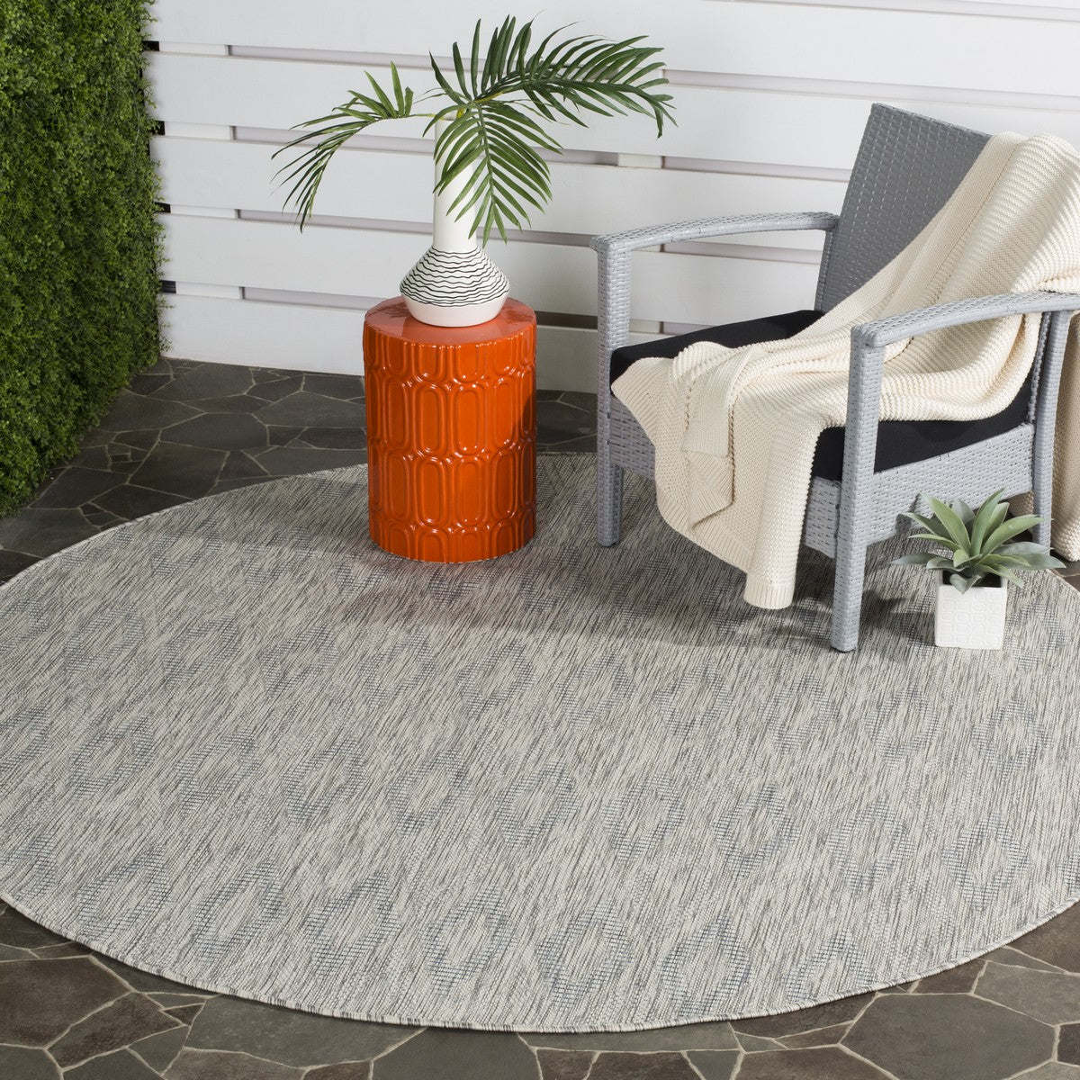  Safavieh Courtyard 8522 Indoor / Outdoor Rug - Grey / Grey - Bonton