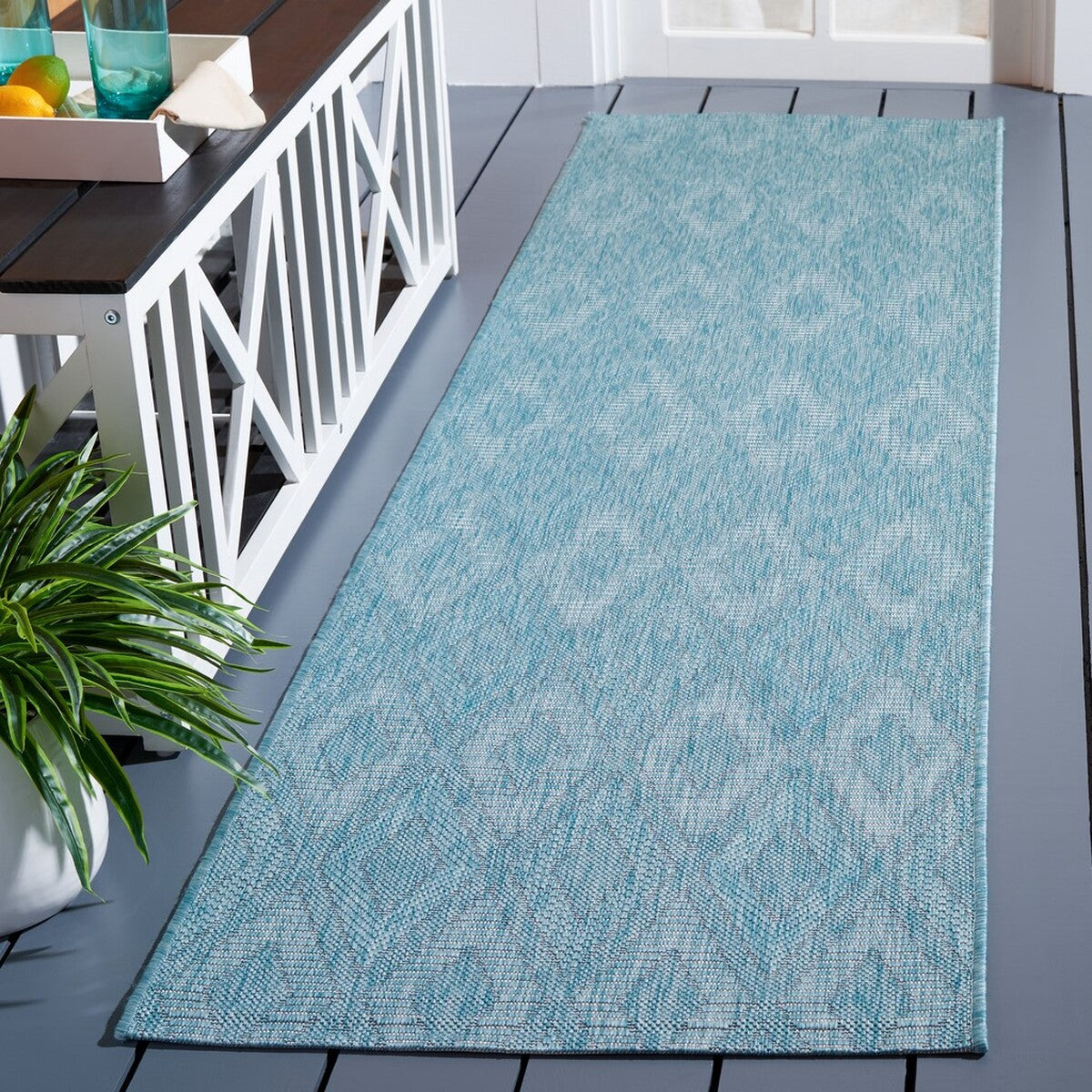  Safavieh Courtyard 8522 Indoor / Outdoor Rug - Natural / Natural - Bonton