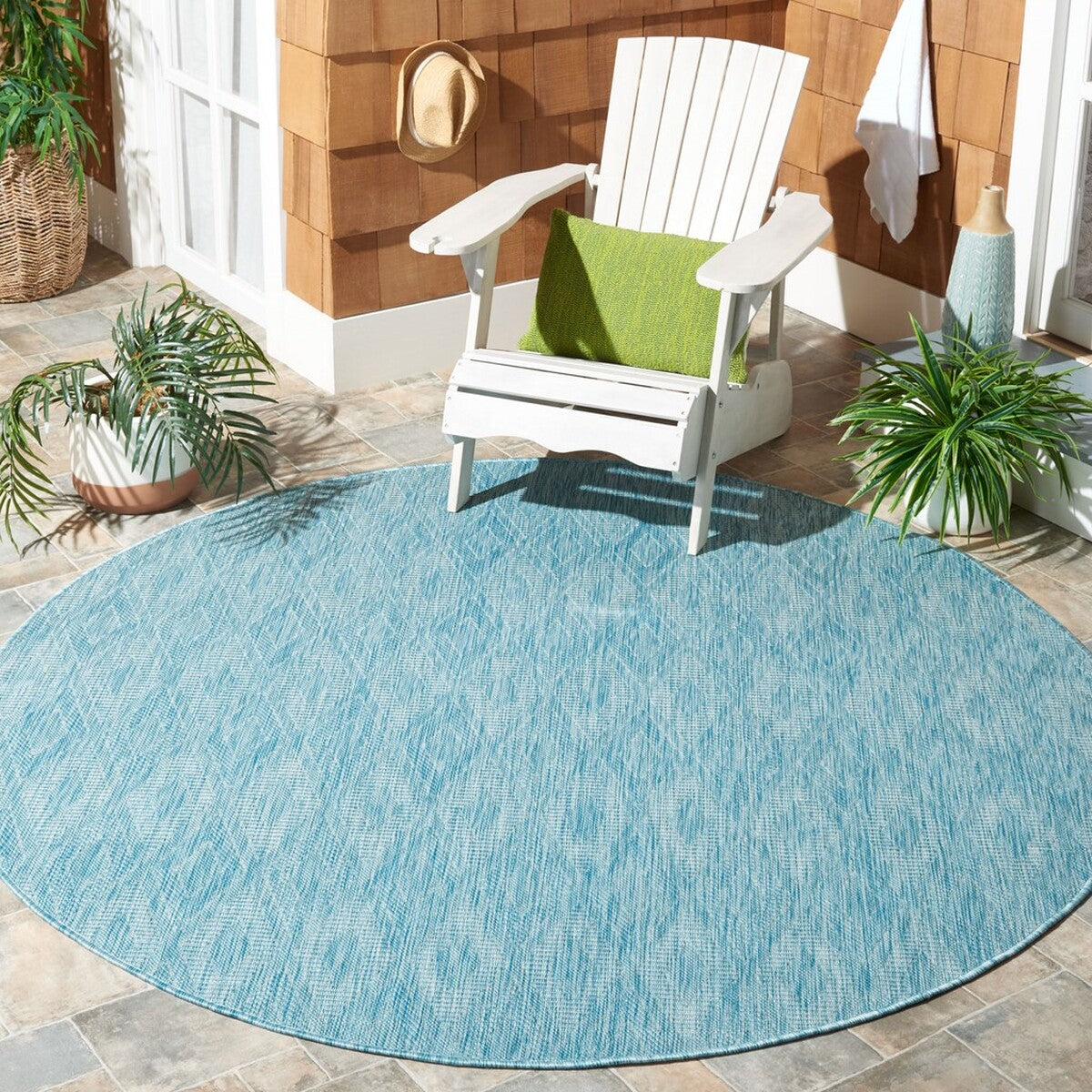  Safavieh Courtyard 8522 Indoor / Outdoor Rug - Beige / Beige - Bonton