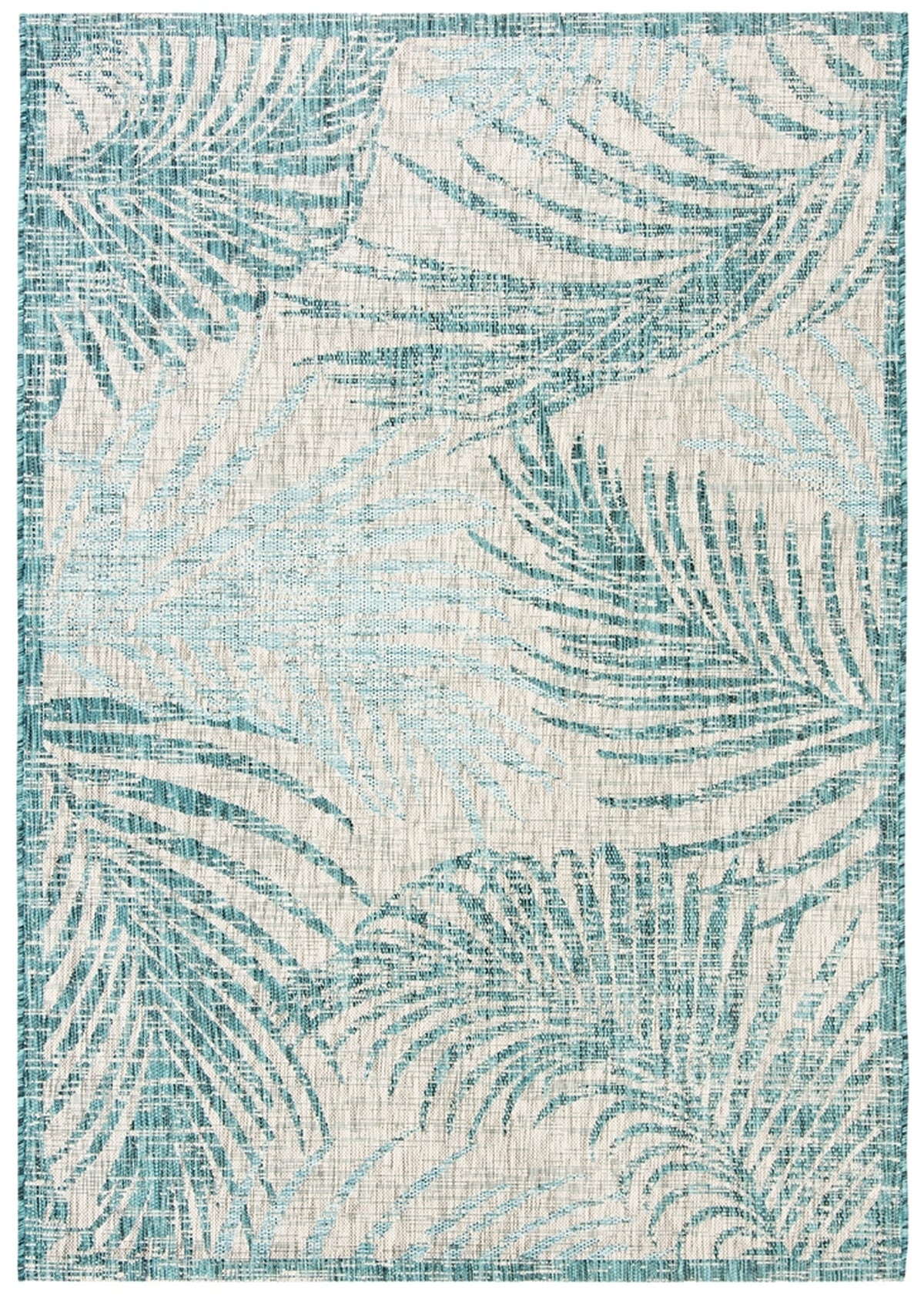  Safavieh Courtyard 8557 Indoor / Outdoor Rug - Aqua / Navy - Bonton