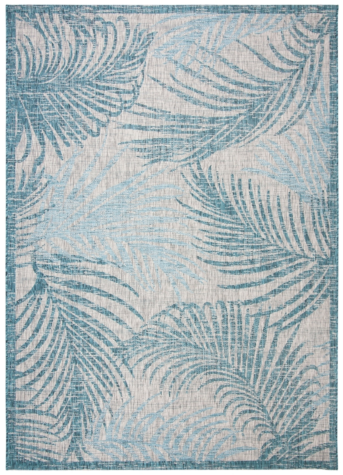  Safavieh Courtyard 8557 Indoor / Outdoor Rug - Aqua / Navy - Bonton