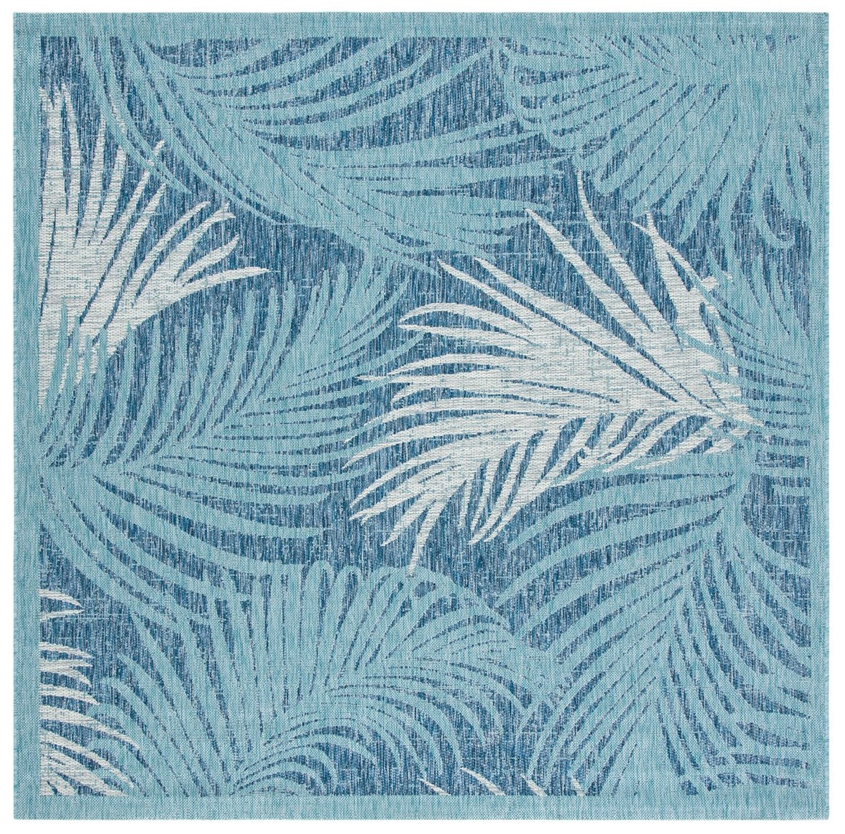  Safavieh Courtyard 8557 Indoor / Outdoor Rug - Aqua / Navy - Bonton