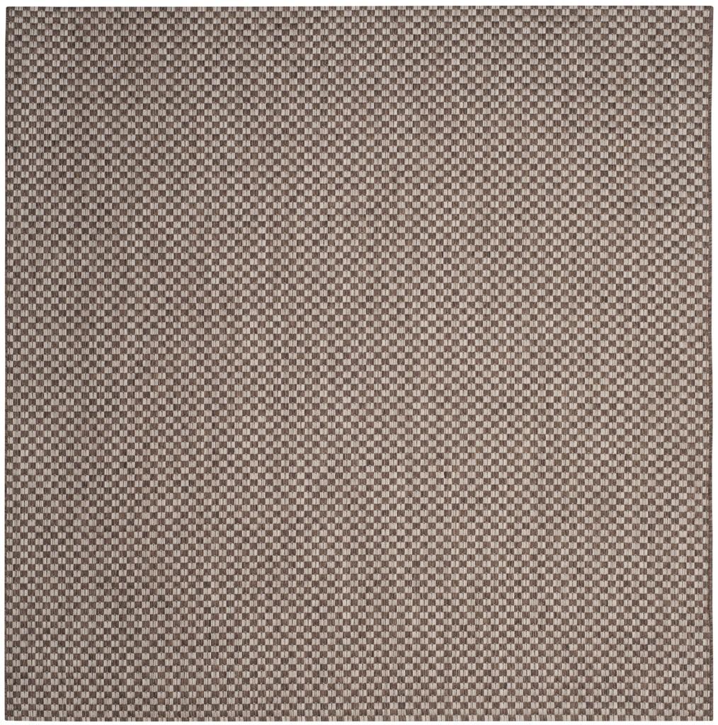  Safavieh Courtyard 8653 Indoor / Outdoor Rug - Light Brown / Light Grey - Bonton