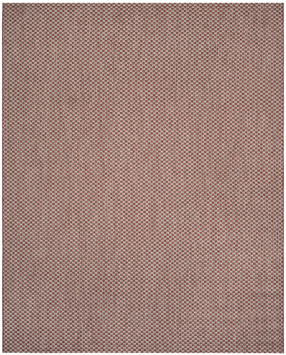  Safavieh Courtyard 8653 Indoor / Outdoor Rug - Rust / Light Grey - Bonton