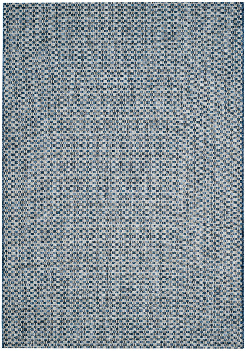  Safavieh Courtyard 8653 Indoor / Outdoor Rug - Light Blue / Light Grey - Bonton